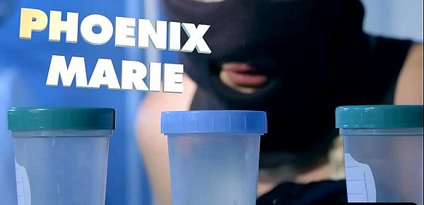  Phoenix Marie double penetration inside a sperm bank